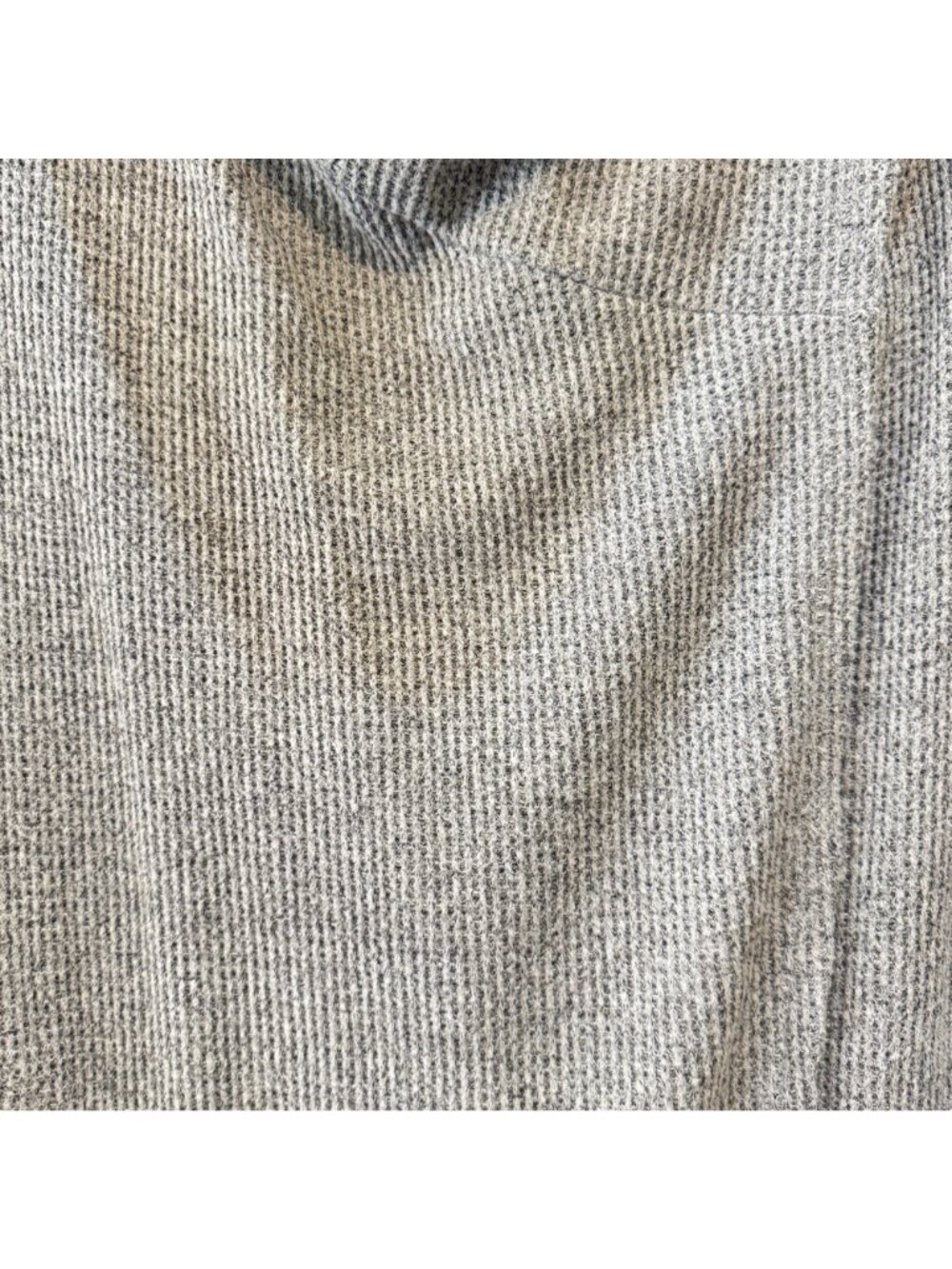 Chico's Zenergy Convertible Cardigan Kimono Grey Waffle Size 2 (12) Cozy - Picture 8 of 9